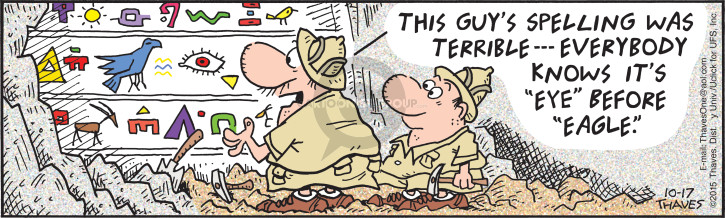 Cartoonist Bob Thaves Tom Thaves  Frank and Ernest 2015-10-17 
