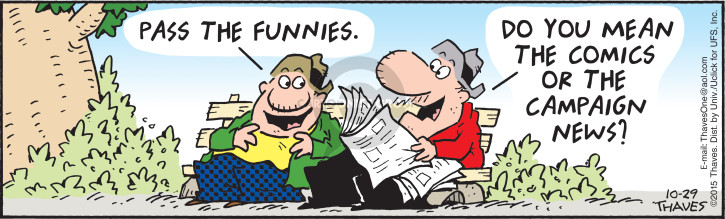 Cartoonist Bob Thaves Tom Thaves  Frank and Ernest 2015-10-29 