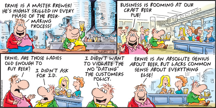 Cartoonist Bob Thaves Tom Thaves  Frank and Ernest 2015-11-08 