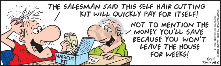 Cartoonist Bob Thaves Tom Thaves  Frank and Ernest 2016-06-10 