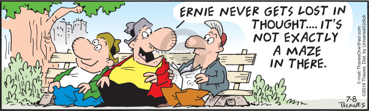 Cartoonist Bob Thaves Tom Thaves  Frank and Ernest 2016-07-08 