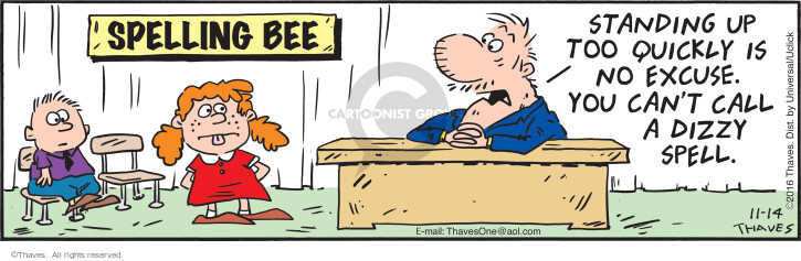 Cartoonist Bob Thaves Tom Thaves  Frank and Ernest 2016-11-14 