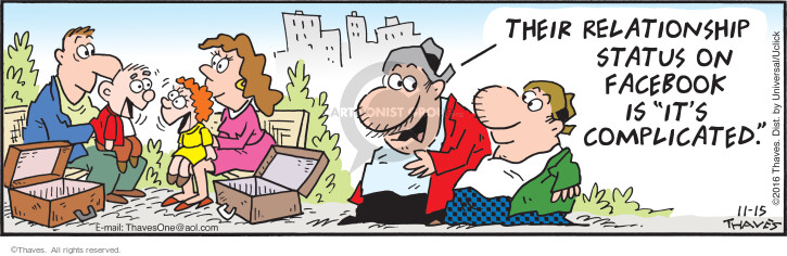 Cartoonist Bob Thaves Tom Thaves  Frank and Ernest 2016-11-15 