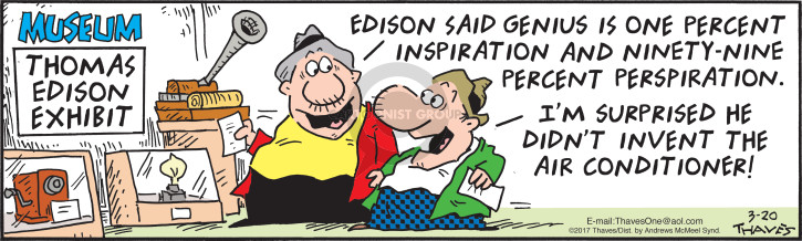Cartoonist Bob Thaves Tom Thaves  Frank and Ernest 2017-03-20 