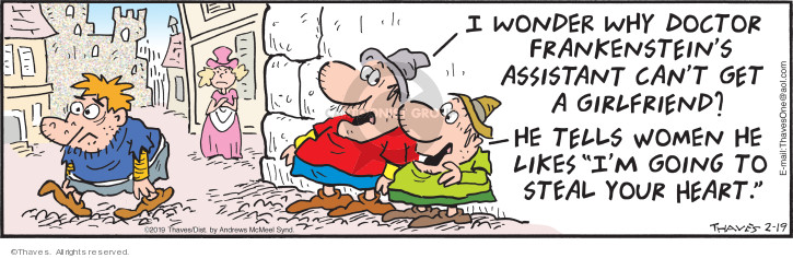 Cartoonist Bob Thaves Tom Thaves  Frank and Ernest 2019-02-19 