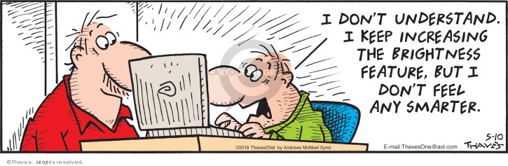 Cartoonist Bob Thaves Tom Thaves  Frank and Ernest 2019-05-10 