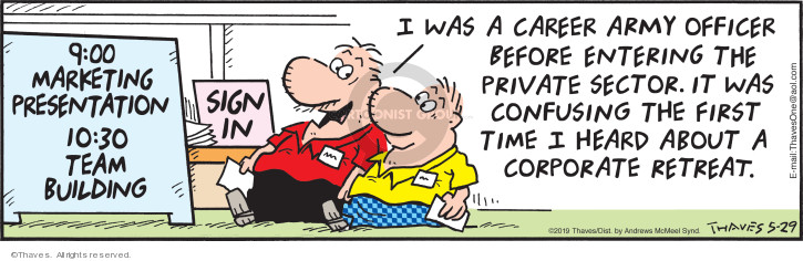 Cartoonist Bob Thaves Tom Thaves  Frank and Ernest 2019-05-29 