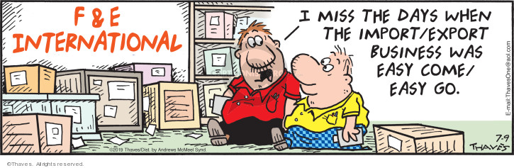Cartoonist Bob Thaves Tom Thaves  Frank and Ernest 2019-07-09 