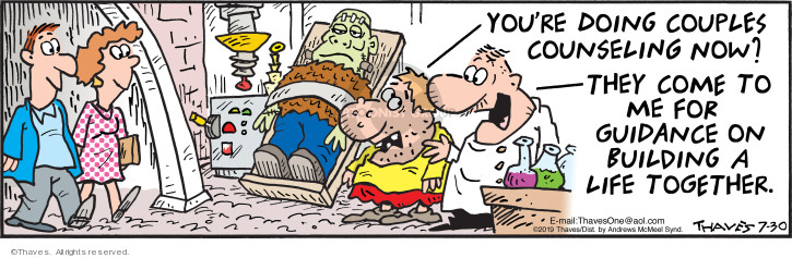 Cartoonist Bob Thaves Tom Thaves  Frank and Ernest 2019-07-30 
