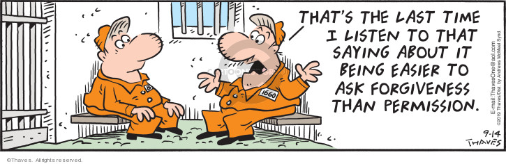 Cartoonist Bob Thaves Tom Thaves  Frank and Ernest 2019-09-14 