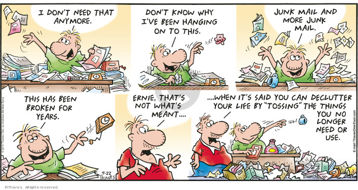 Cartoonist Bob Thaves Tom Thaves  Frank and Ernest 2019-09-22 
