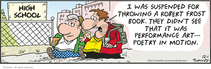 Cartoonist Bob Thaves Tom Thaves  Frank and Ernest 2020-12-01 