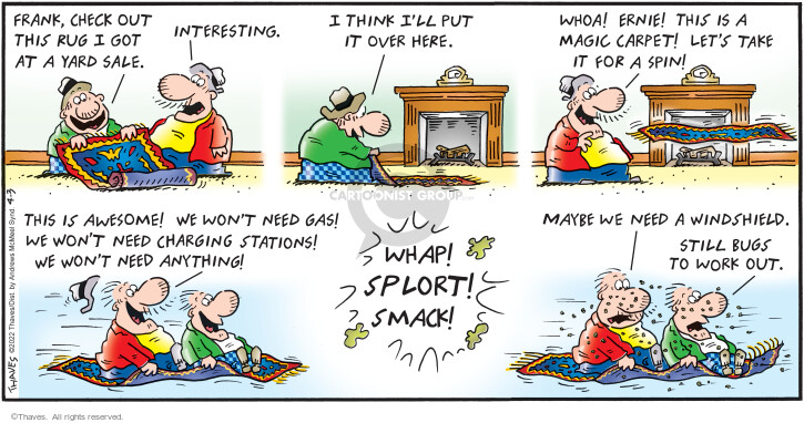 Cartoonist Bob Thaves Tom Thaves  Frank and Ernest 2022-04-03 
