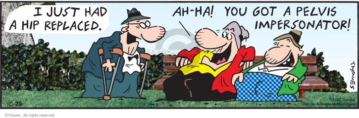 Cartoonist Bob Thaves Tom Thaves  Frank and Ernest 2022-10-26 