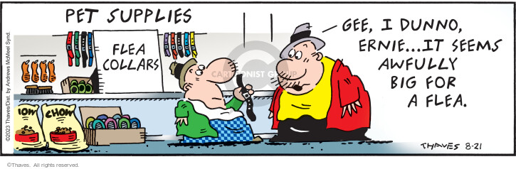 Cartoonist Bob Thaves Tom Thaves  Frank and Ernest 2023-08-21 