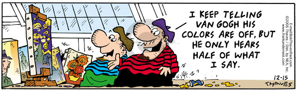 Cartoonist Bob Thaves Tom Thaves  Frank and Ernest 2005-12-15 