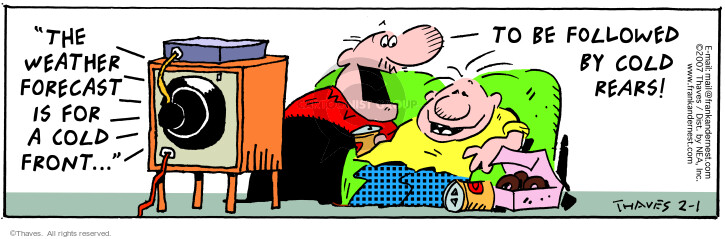 Cartoonist Bob Thaves Tom Thaves  Frank and Ernest 2007-02-01 