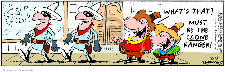 Cartoonist Bob Thaves Tom Thaves  Frank and Ernest 2007-02-13 