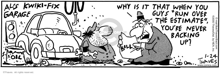 Cartoonist Bob Thaves Tom Thaves  Frank and Ernest 2000-01-24 