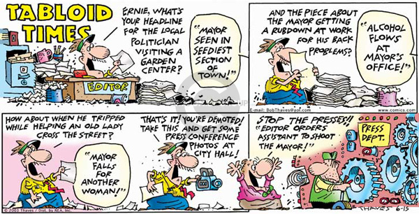 Cartoonist Bob Thaves Tom Thaves  Frank and Ernest 2003-06-15 