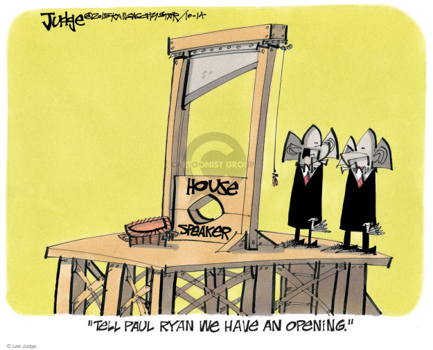 Lee Judge S Editorial Cartoons Guillotine Comics And Cartoons The Cartoonist Group