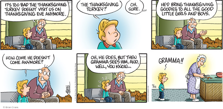 Pickles - Thanksgiving Comics And Cartoons | The Cartoonist Group
